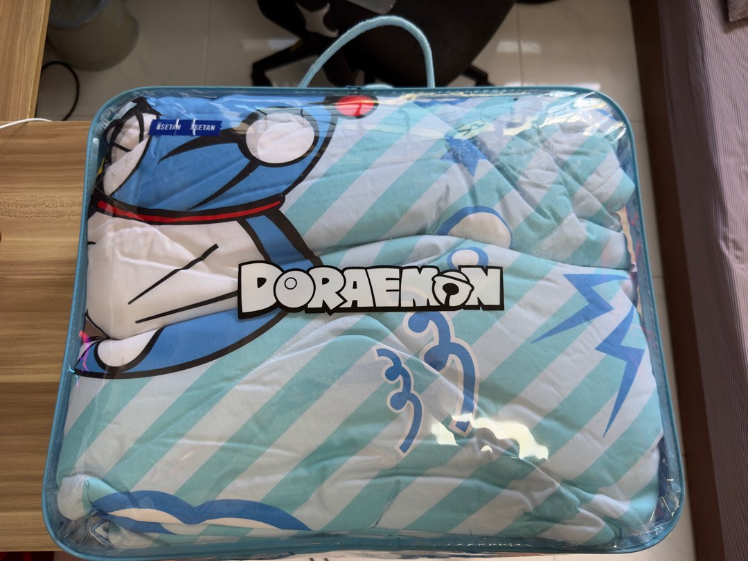 Isetan Doraemon Blanket (Brand New), Furniture & Home Living, Bedding