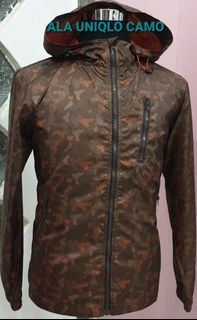 Jaket hoodie ala uniqlo camo