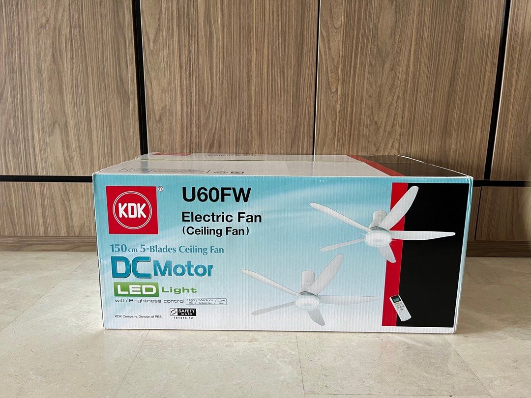 KDK Ceiling Fan with LED Light  Remote Control Ready stock including  
