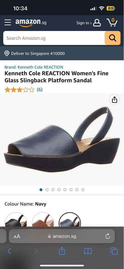 Fine glass slingback platform sales sandal