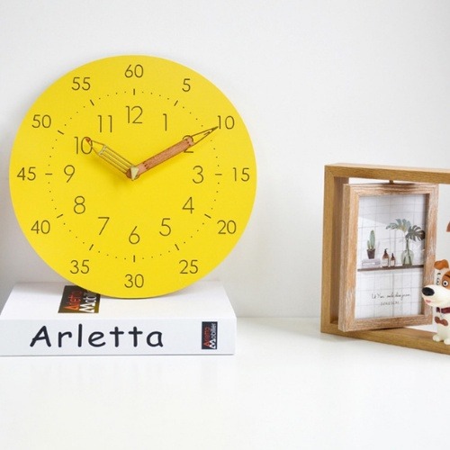 Kids Learning Wall Clock 12inch Silent Clock Time Teaching for