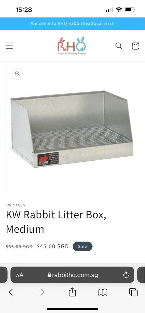 Kw cages litter box cheap