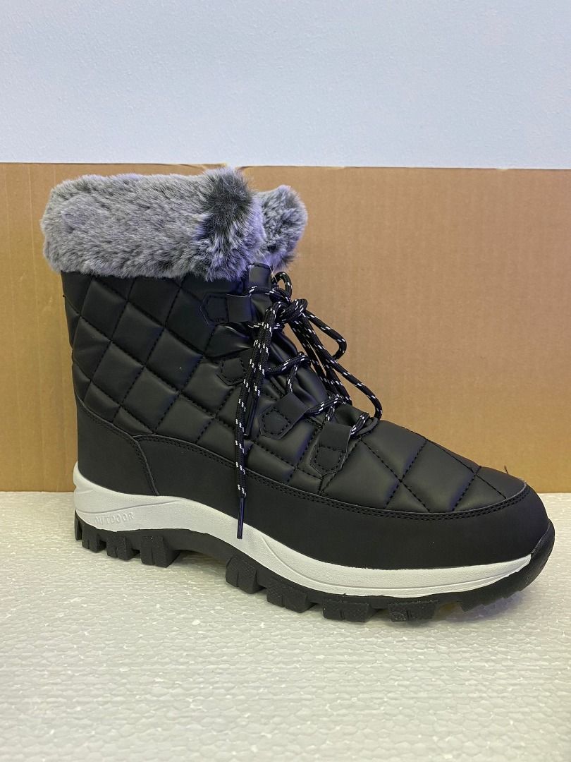 Ladies Winter Boots with fur Waterproof Snow Shoes for Women