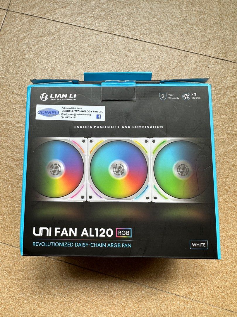 LIAN LI Uni Fan AL120 RGB, Computers & Tech, Parts & Accessories ...