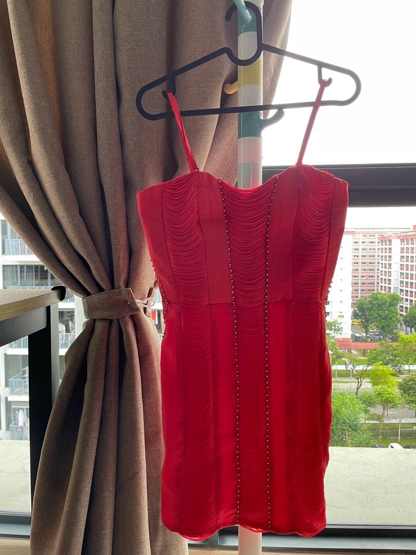 Next red cheap dress lipsy