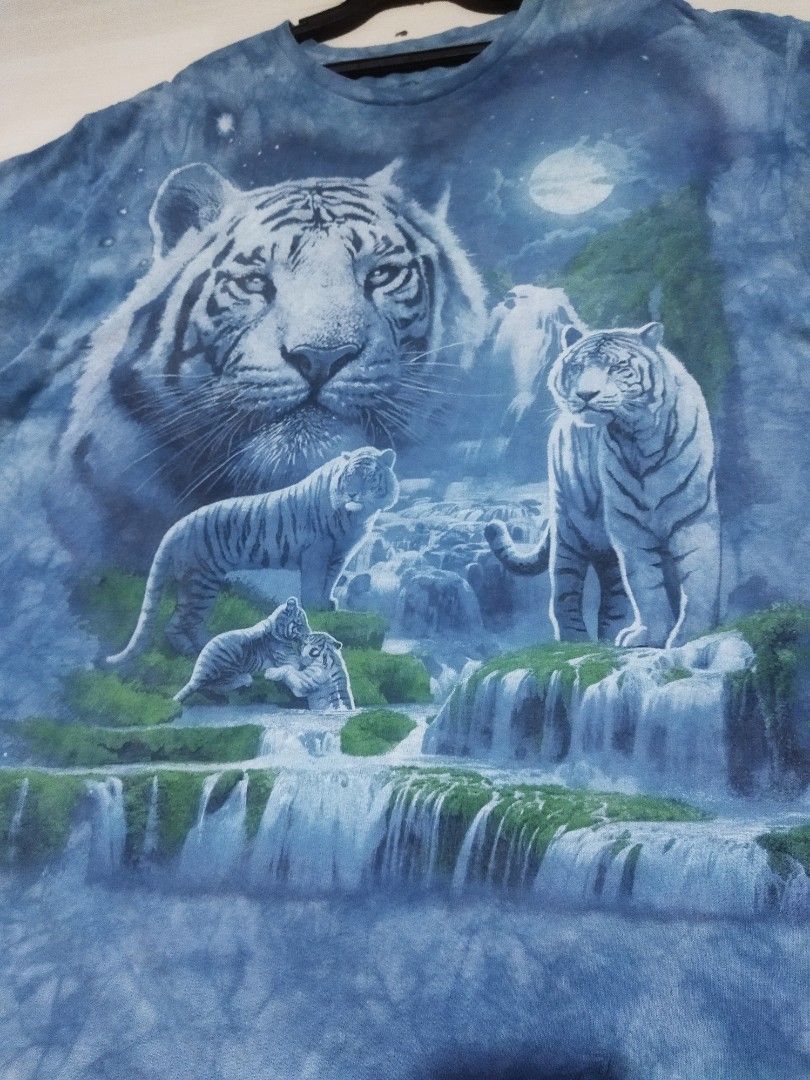 Liquid Blue Inc. Liquid Blue White Tiger Black T-Shirt