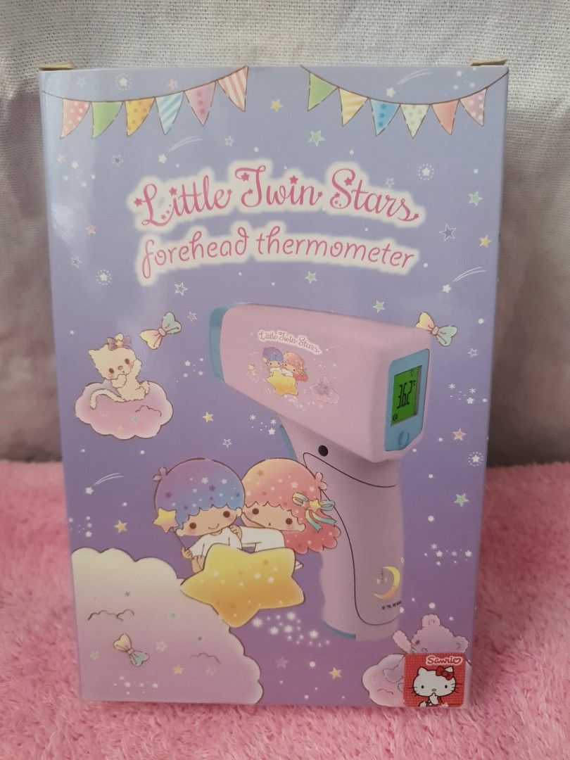 Little Twin Stars Forehead Thermometer (Category: Thermometers) located in Quezon City. Submitted by littlecerberuslts (Listing ID 1220149060, Image 1). Description: Original Sanrio forehead thermometer. Payment via gcash. Delivery fee care of buyer..