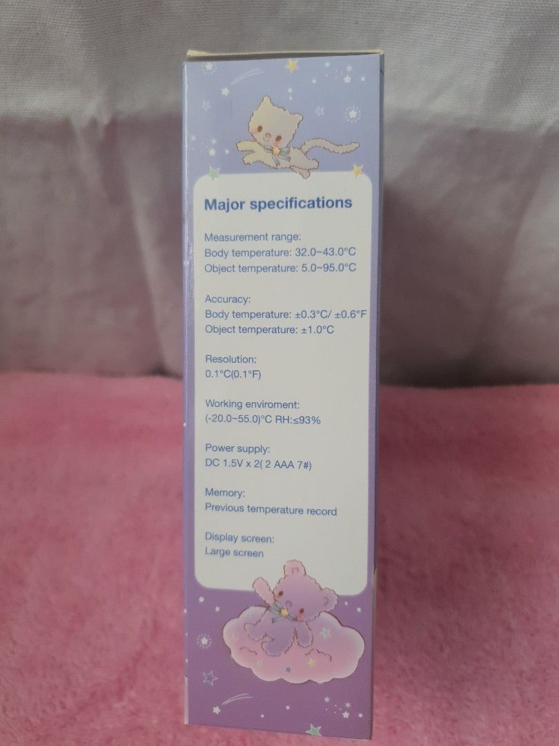 Little Twin Stars Forehead Thermometer (Category: Thermometers) located in Quezon City. Submitted by littlecerberuslts (Listing ID 1220149060, Image 3). Description: Original Sanrio forehead thermometer. Payment via gcash. Delivery fee care of buyer..