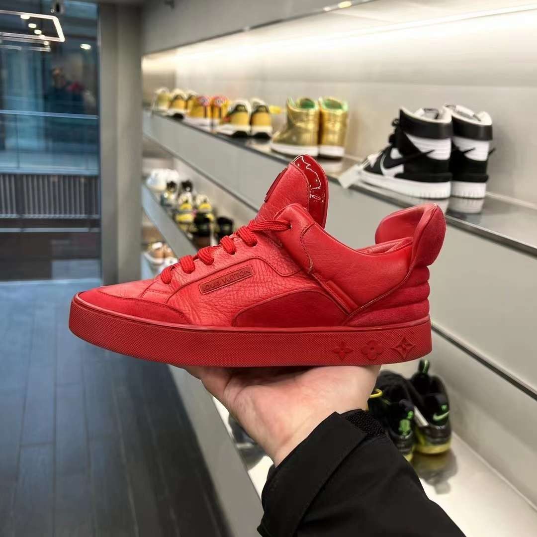 Louis Vuitton x Kanye West (Don Red), Men's Fashion, Footwear, Sneakers on  Carousell