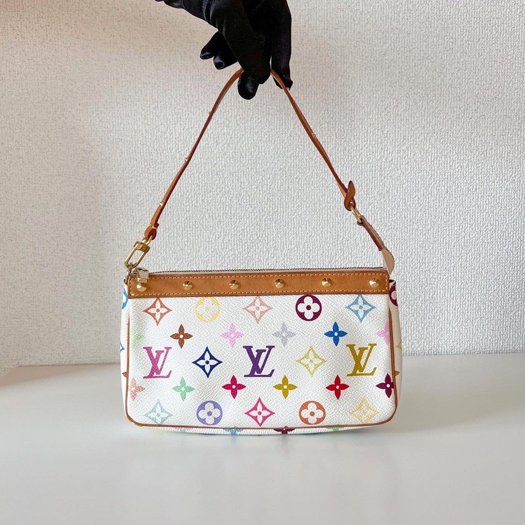Louis Vuitton Multicolor Pochette, Luxury, Bags & Wallets on Carousell