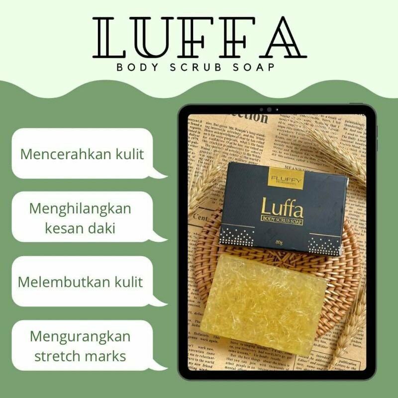 Fluffy top luffa soap