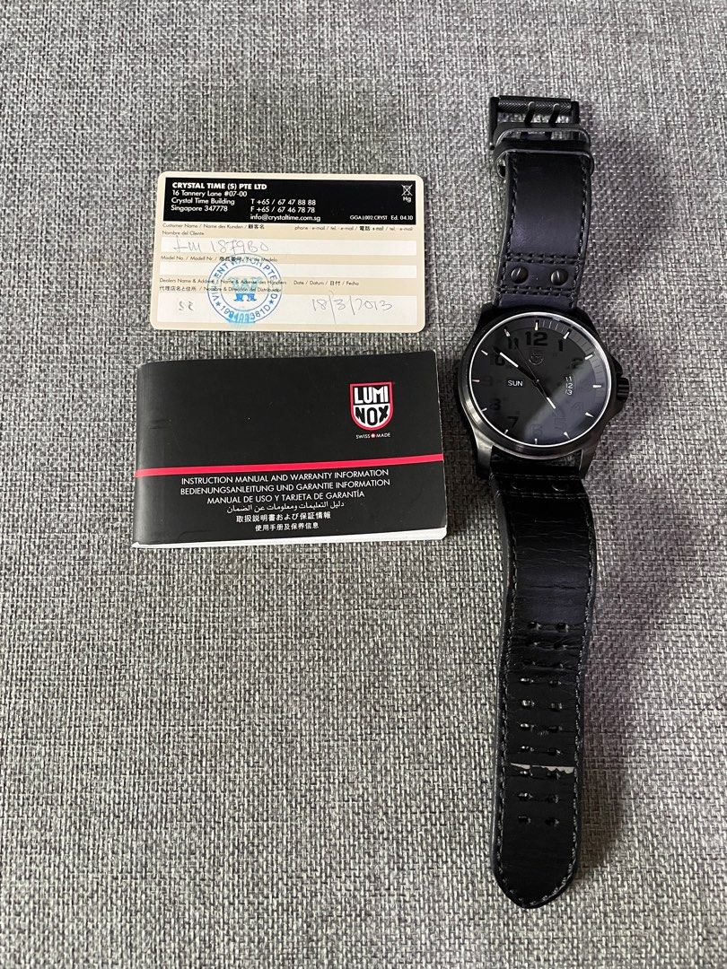 Luminox 1879 Blackout Men s Fashion Watches Accessories Watches on Carousell