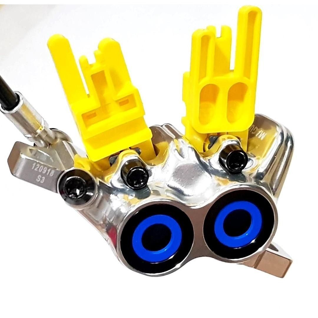 Magura Tubazione Disctube Per MT4 Fino A MT Trail Carbon, Bianco, Lunghezza 2.500 Mm Banjo E Vite In Alluminio Nero, 4X O-Ring(conf. = 1 Pezzo), Guaina Freno Unisex Adulto, Multicolore