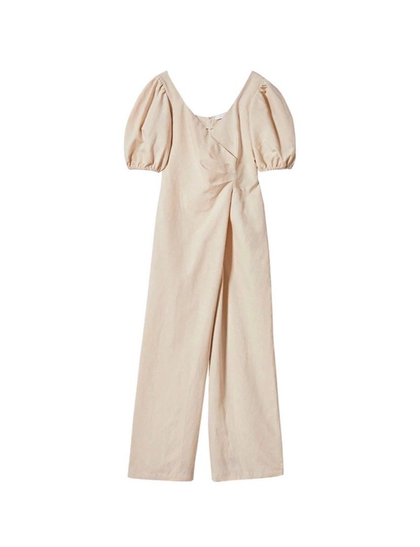 Mango Puff Sleeve Jumpsuit (Category: Jumpsuits) located in Quezon. Submitted by indmlnt (Listing ID 1220237044, Image 1). Description: Mango Puff sleeve jumpsuit Brand new, never worn Rfs: too big for me Orig price 3,200 Delivery c/o buyer.