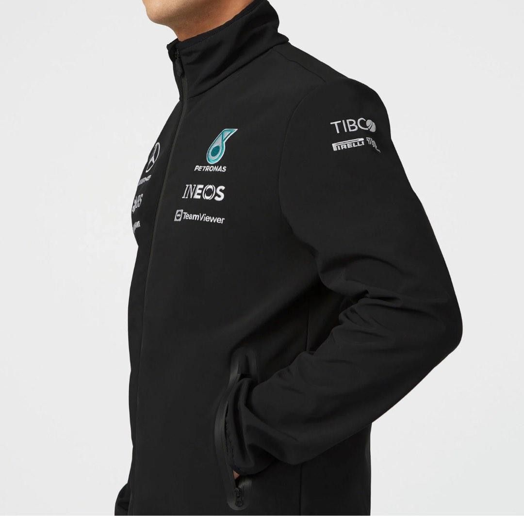 Mercedes AMG Petronas F1 2022 Team Softshell Jacket Men s Fashion