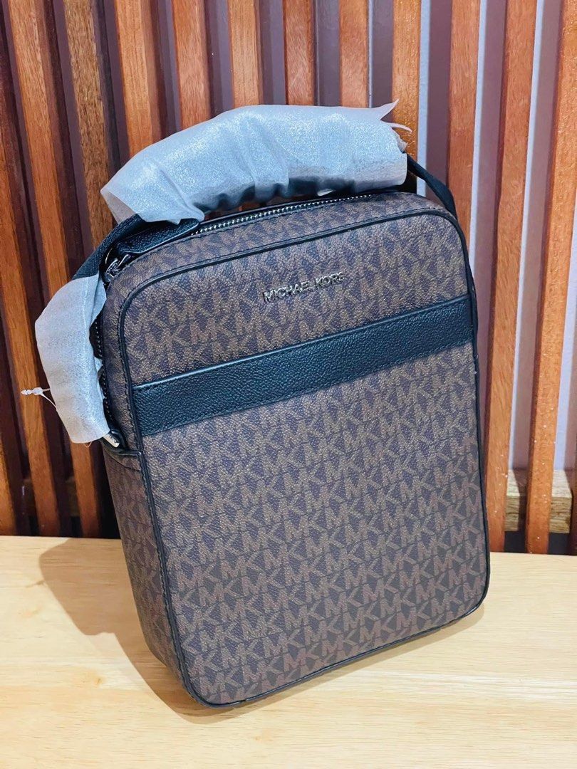 Michael Kors Cooper Flight Bag Brown on Carousell