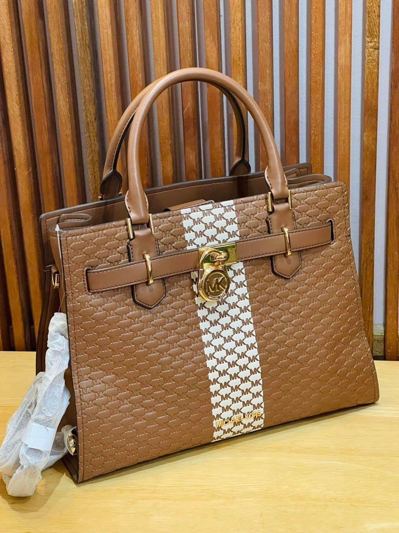 Michael kors Hamilton Soft Leather Bag, Luxury, Bags & Wallets on Carousell