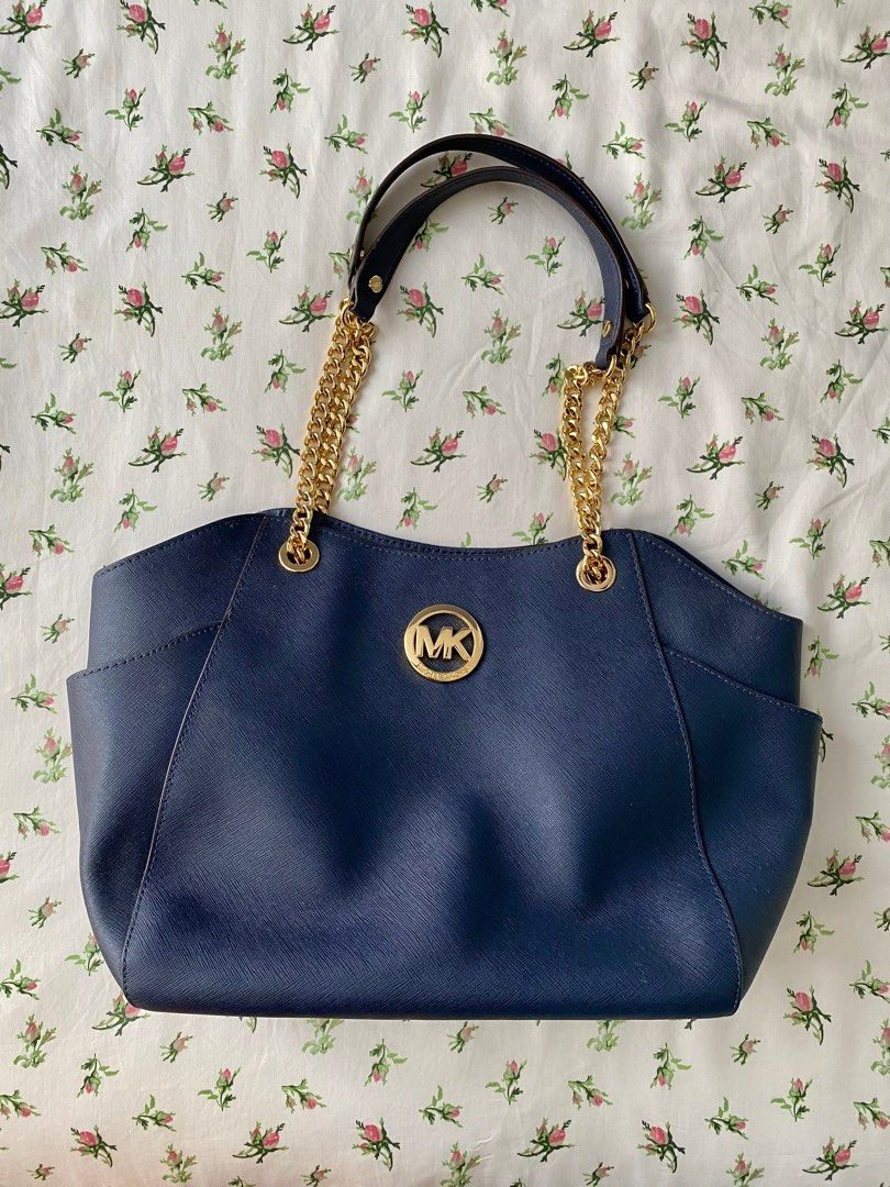 Michael Kors bag saffiano leather Navy sell at loss Women s