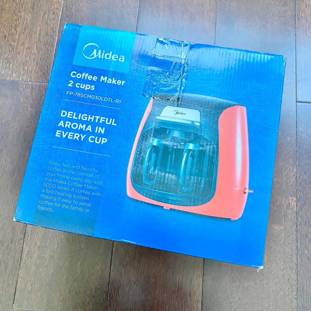 Midea Coffee Maker 2 Cups FP78SCM030LDTLR1 Brand New, TV & Home