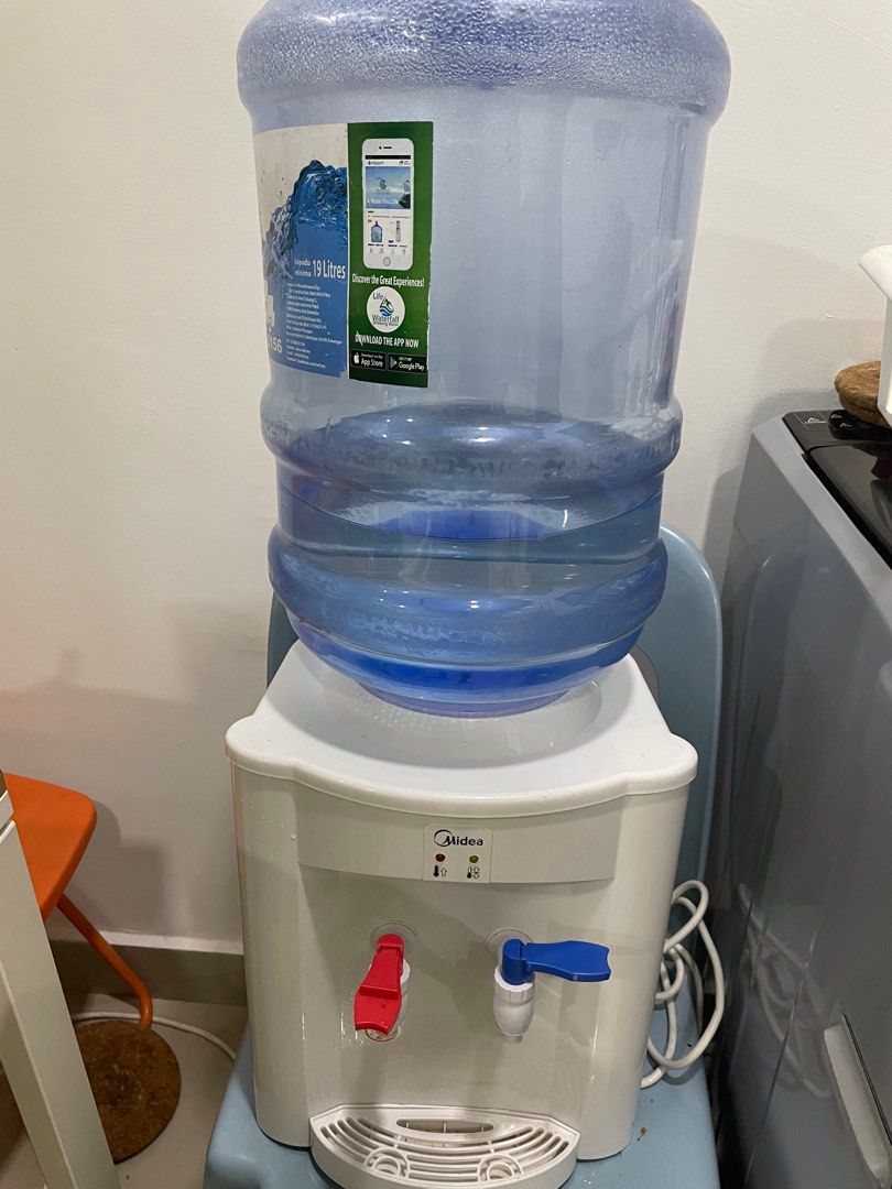 Midea Water Dispenser + 3 gallons container, TV & Home Appliances