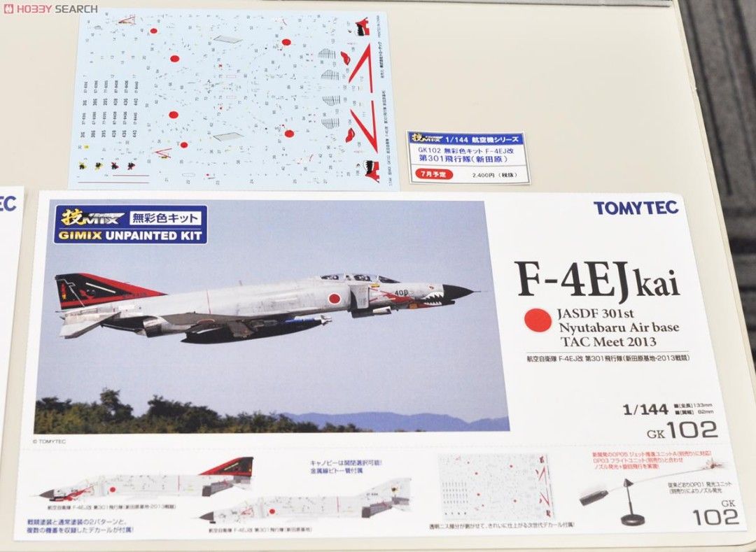 技mix 1/144 tomytec 素色版F-4E F4 F-4EJ kai 改, 興趣及遊戲, 玩具 