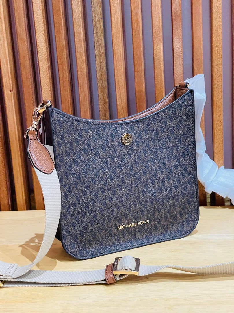 MK Briley Small Logo Messenger Bag, Luxury, Bags & Wallets on Carousell