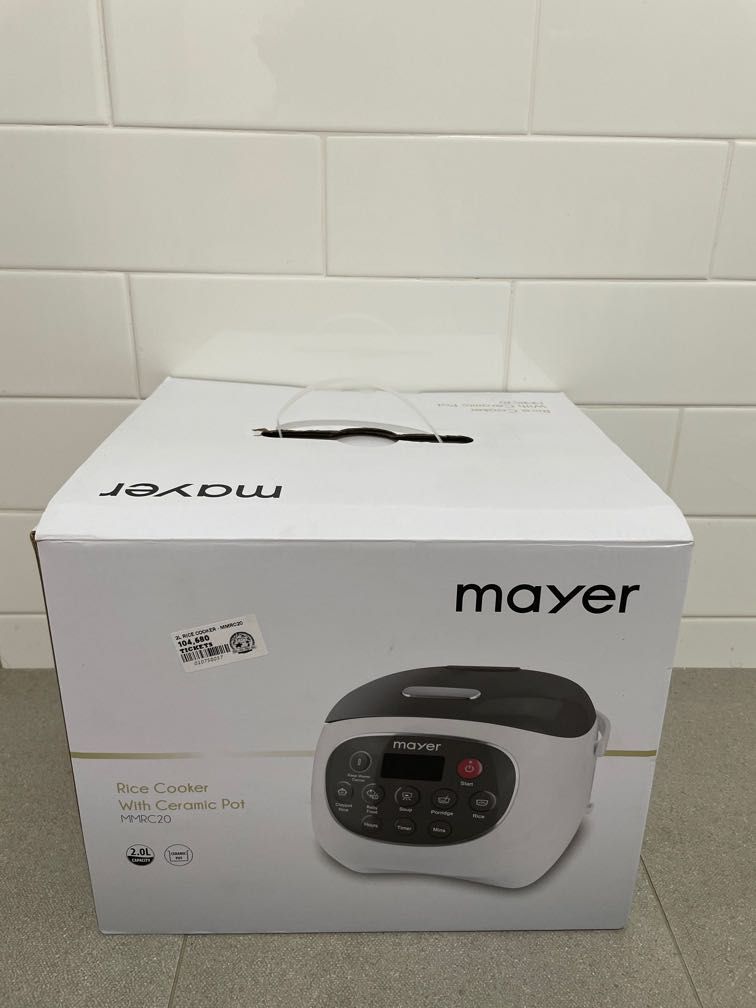 MMRC20 Mayer rice cooker with Ceramic Pot, TV & Home Appliances
