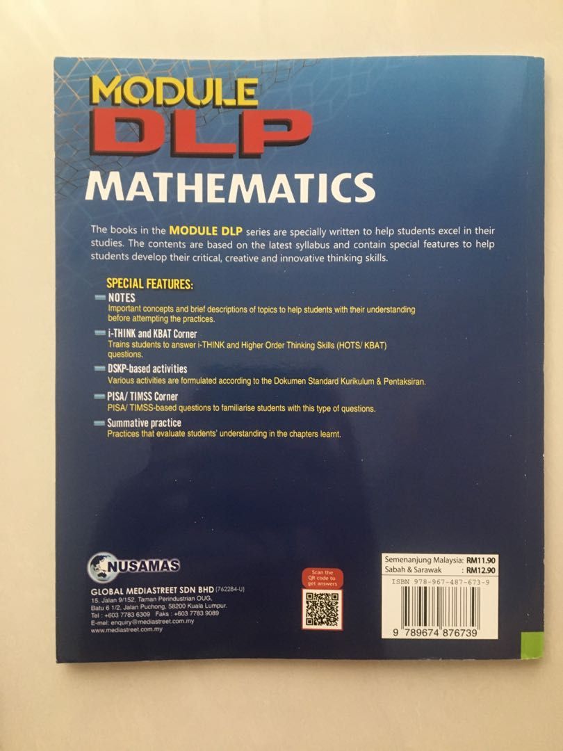 Module DLP Mathematics Form 3 mathematic exercise book, Hobbies & Toys ...