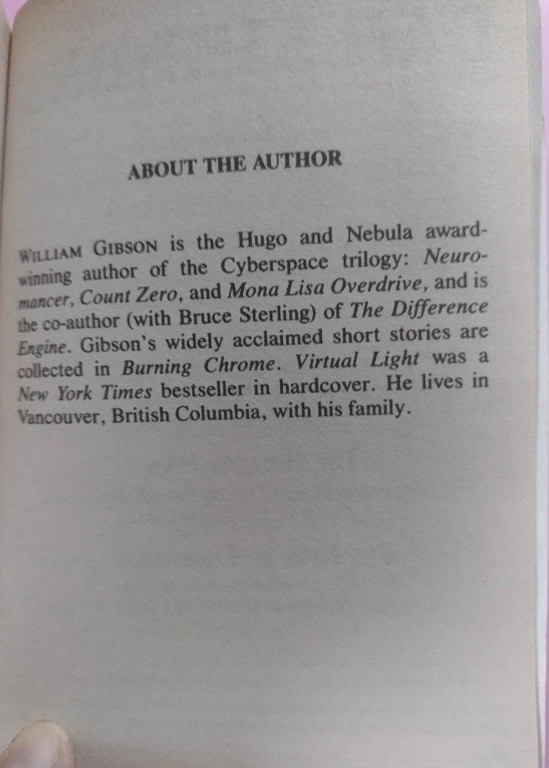 Mona Lisa Overdrive By William Gibson on Carousell