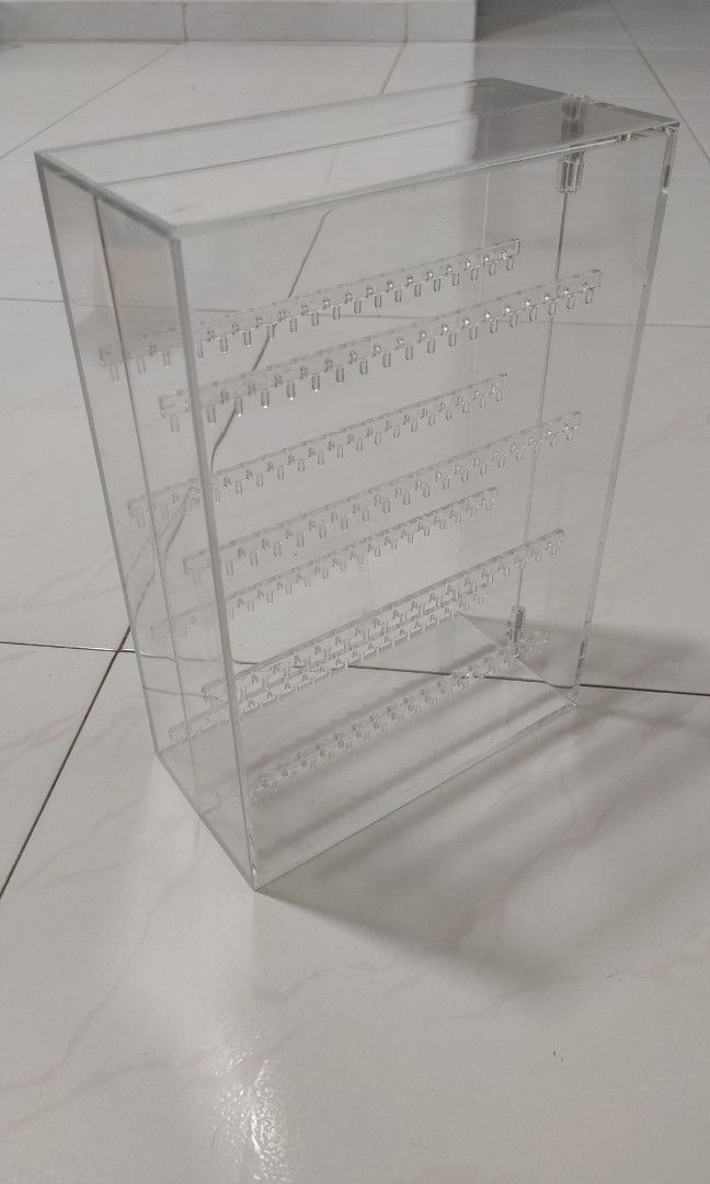 MUJI clear acrylic jewelry case, Furniture & Home Living, Home