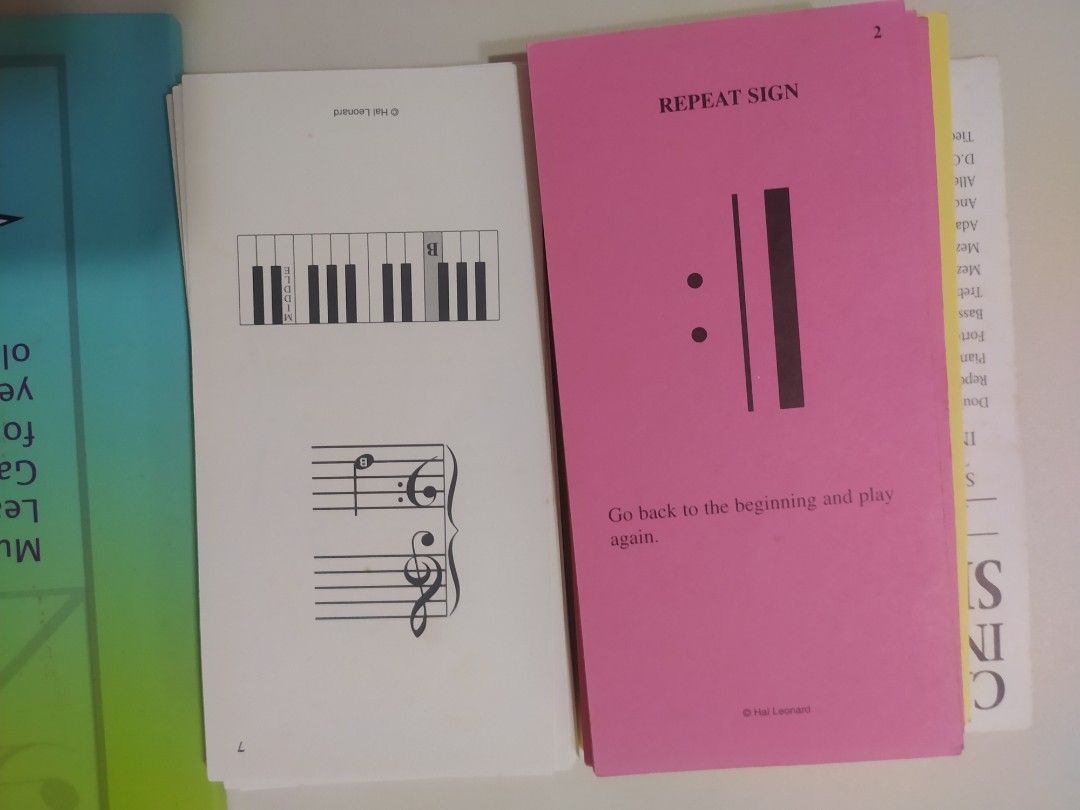 Music flashcards for theory Yamaha flashcards, Hobbies &amp; Toys, Toys ...