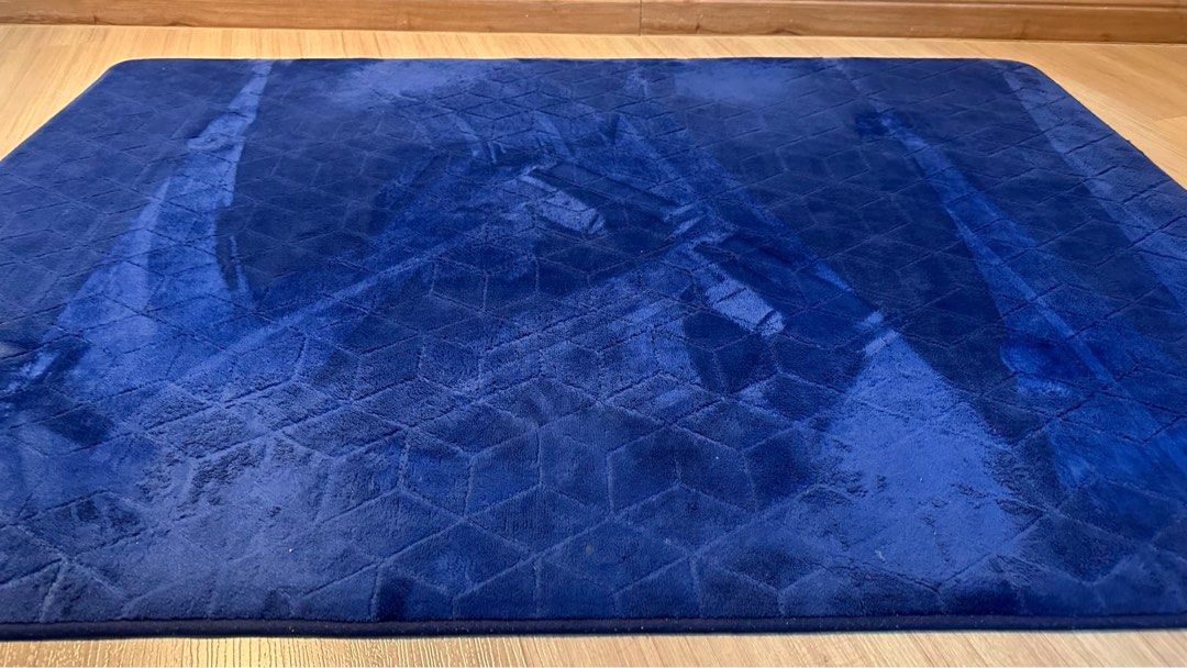 Navy Blue carpet, Furniture & Home Living, Home Decor, Carpets, Mats