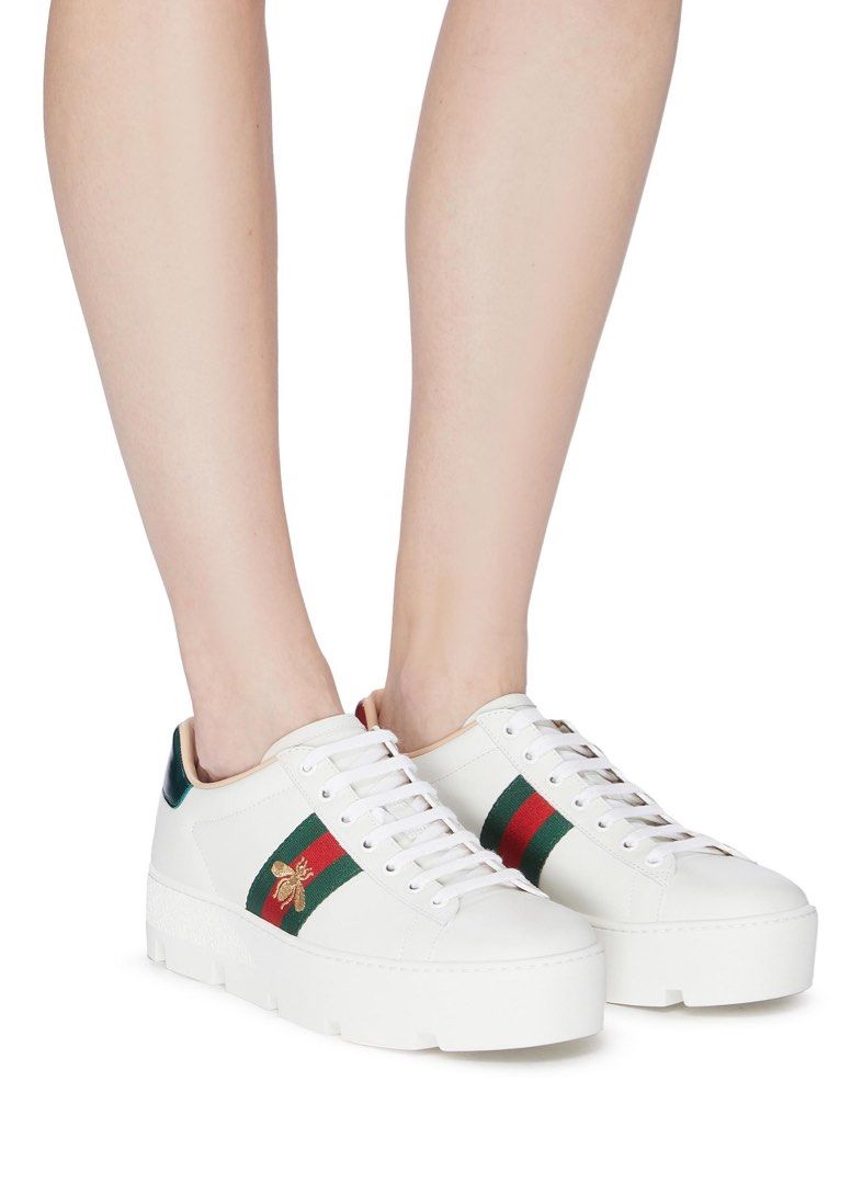 NEW Authentic Gucci Ace Platform Sneakers, Women's Fashion, Footwear,  Sneakers on Carousell