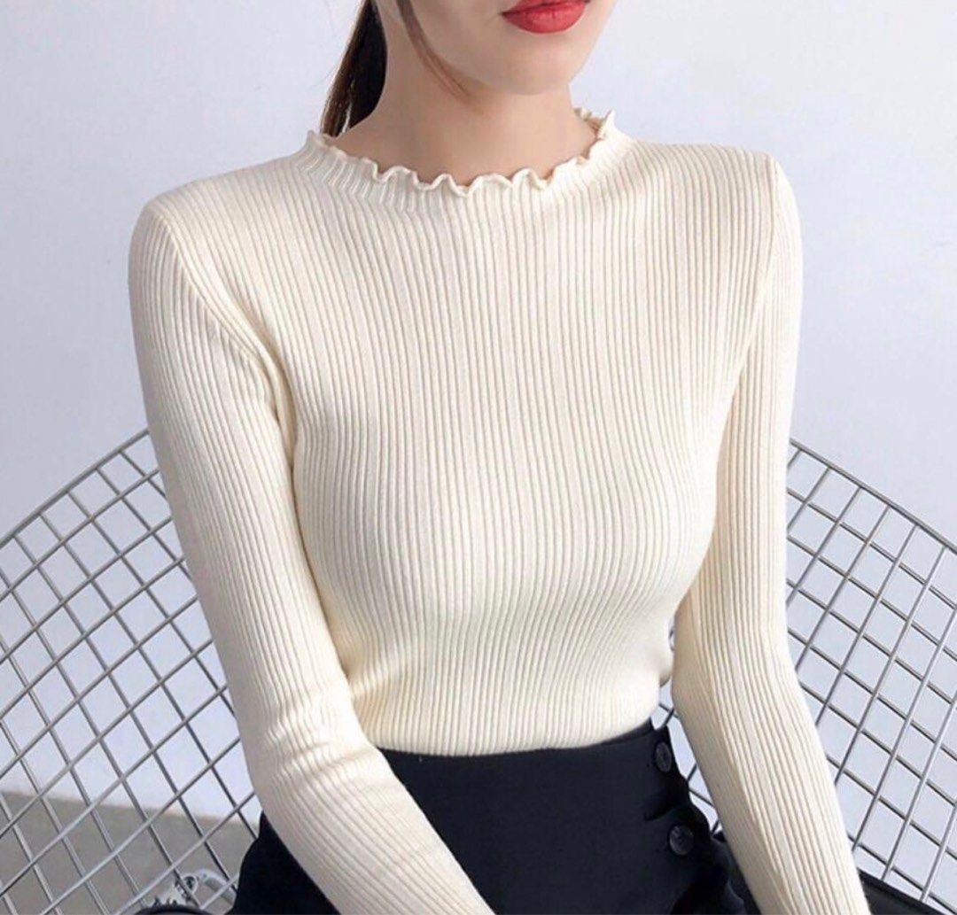 Frill turtle online neck top