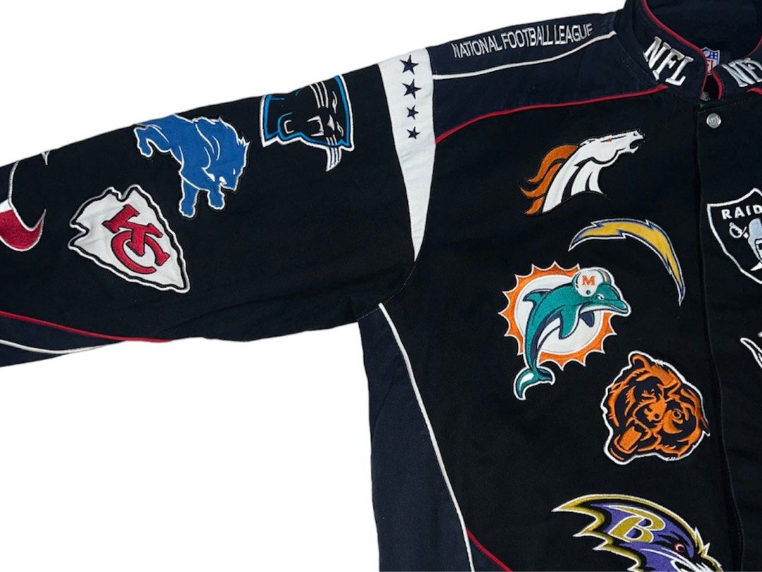 NFL Multi-team patch jacket, Men's Fashion, Coats, Jackets and Outerwear on  Carousell