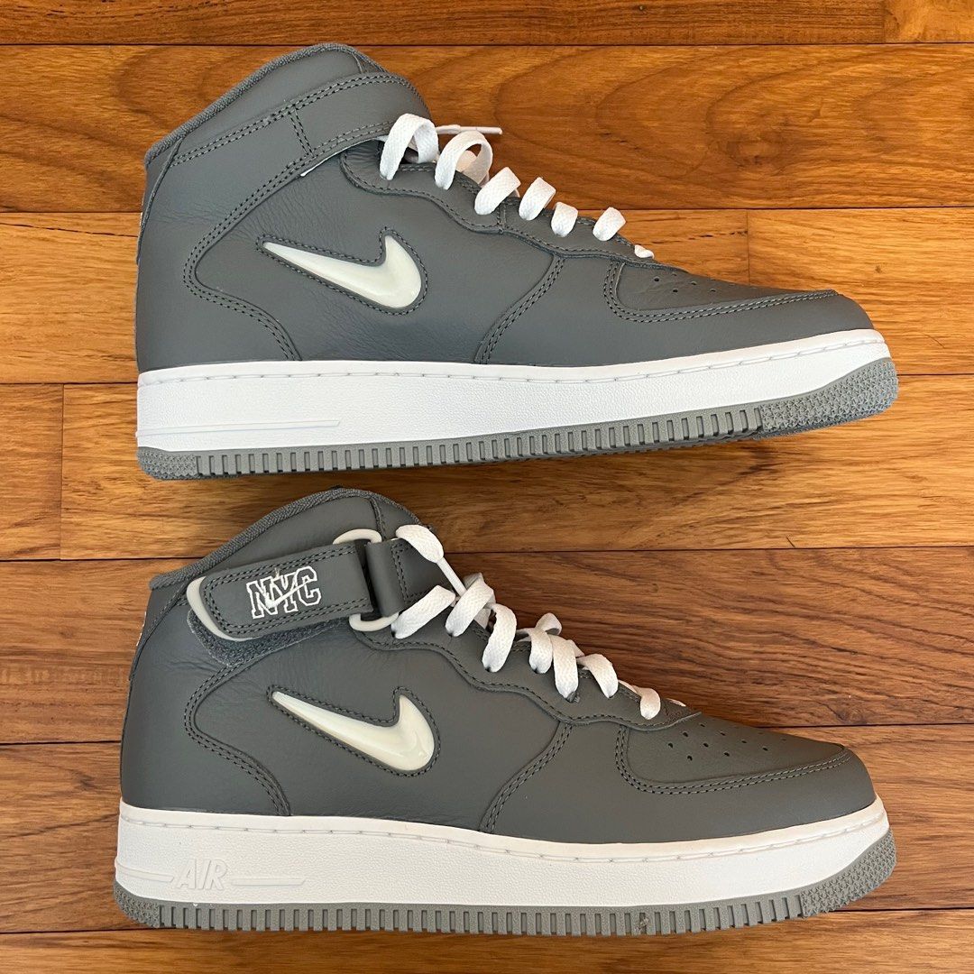 Nike Air Force 1 Mid Jewel 'NYC Men's Shoes Cool Grey