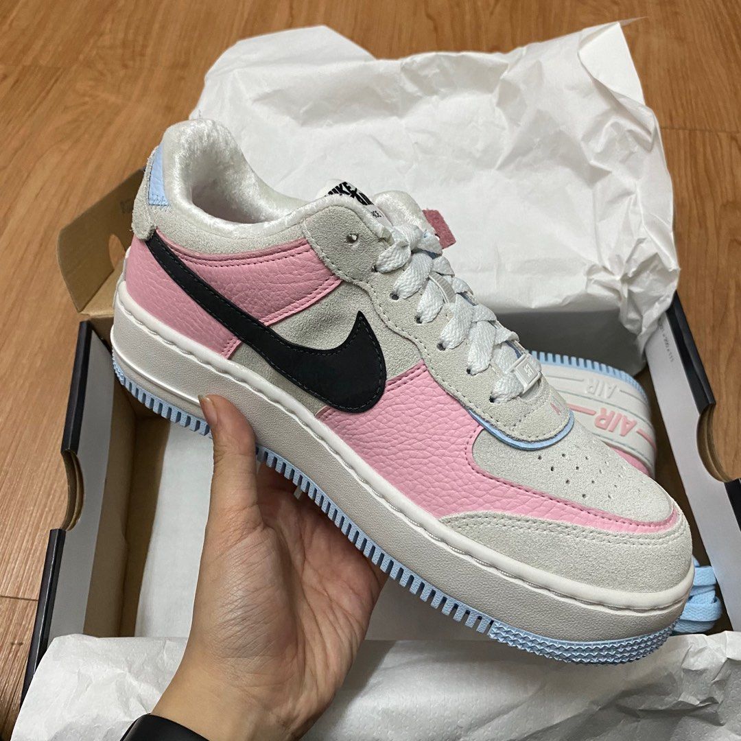 Air force 1 outlet pink white and black