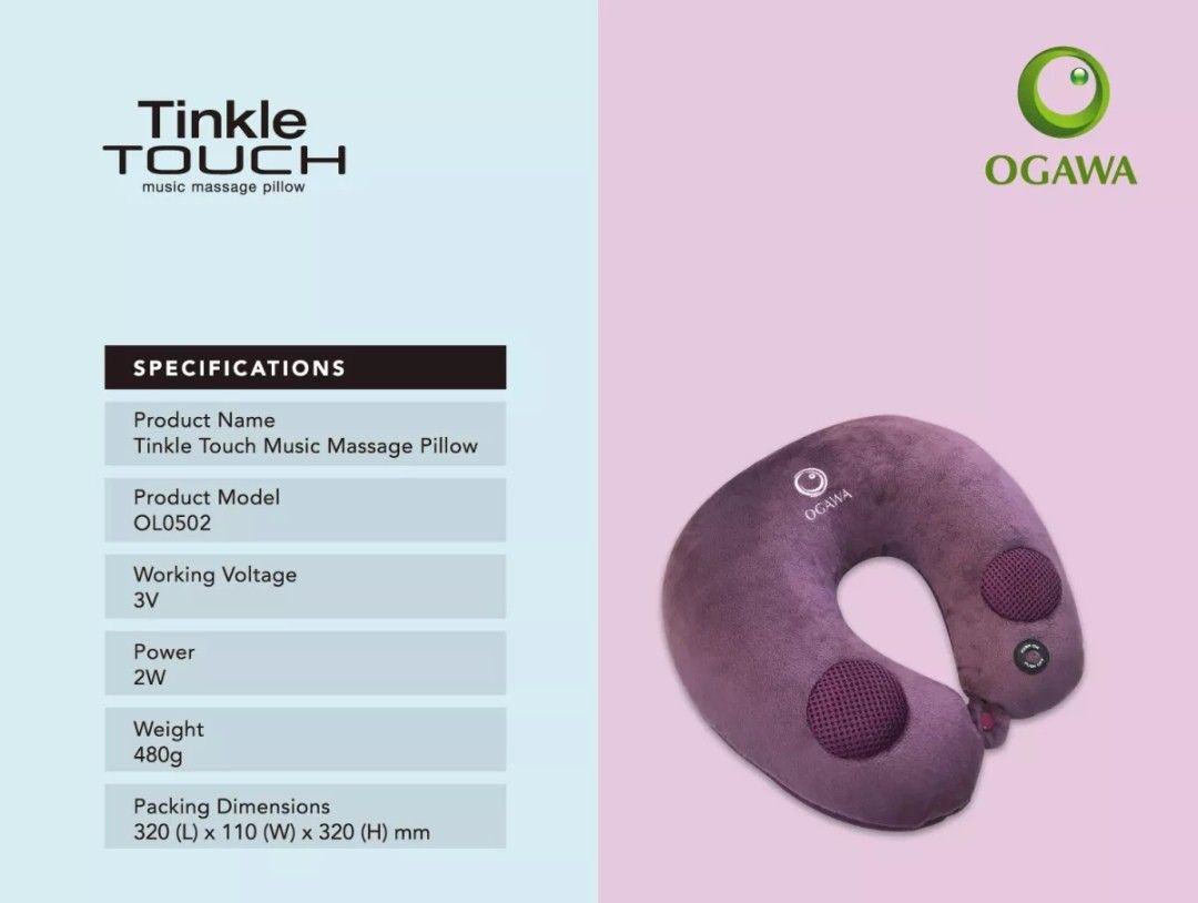 Ogawa tinkle touch music neck massager 2025