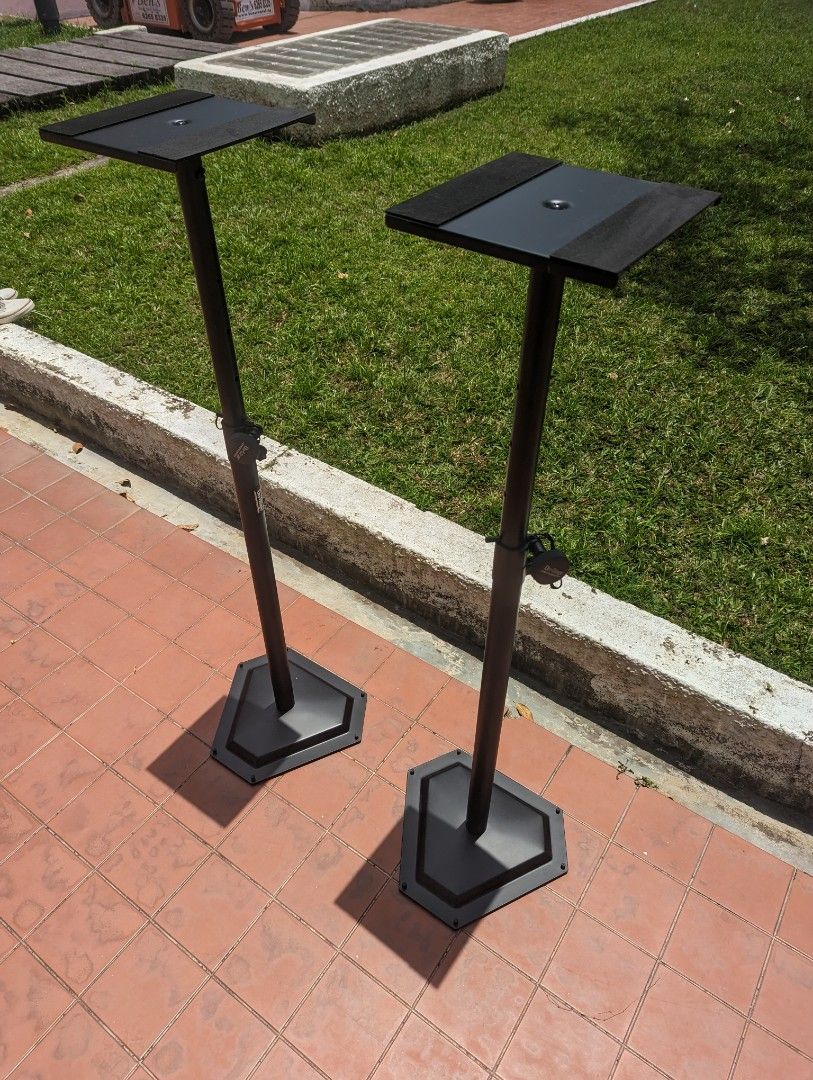 On Stage monitor speaker stands, Audio, Other Audio Equipment on Carousell