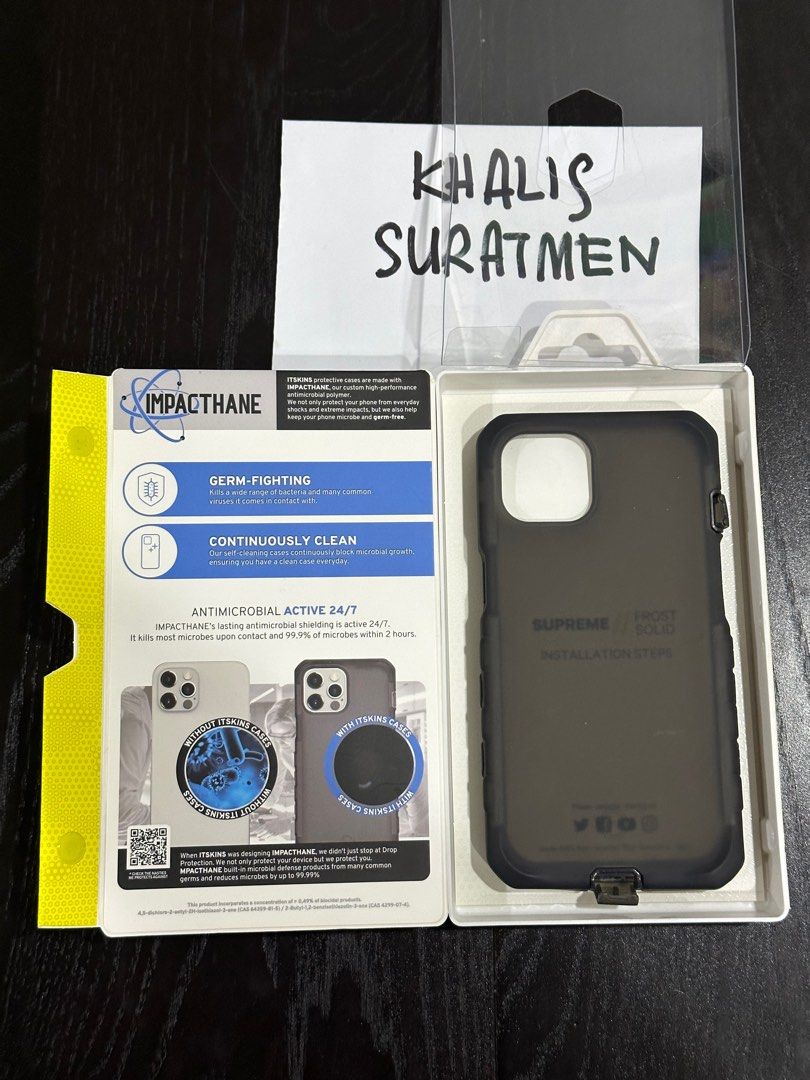 ITSKINS Supreme Frost Case for iPhone Xs Max - Grey and Black