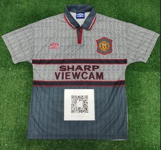 Original size Y Manchester Utd jersey jersi 1995 / 1996 away