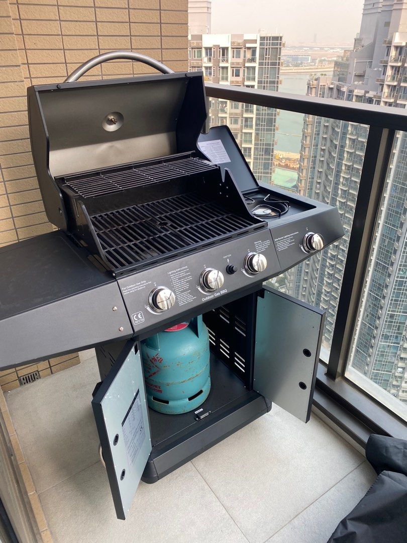 Outdoor barbecue grill+ gas installed, 傢俬＆家居, 戶外家具 - Carousell