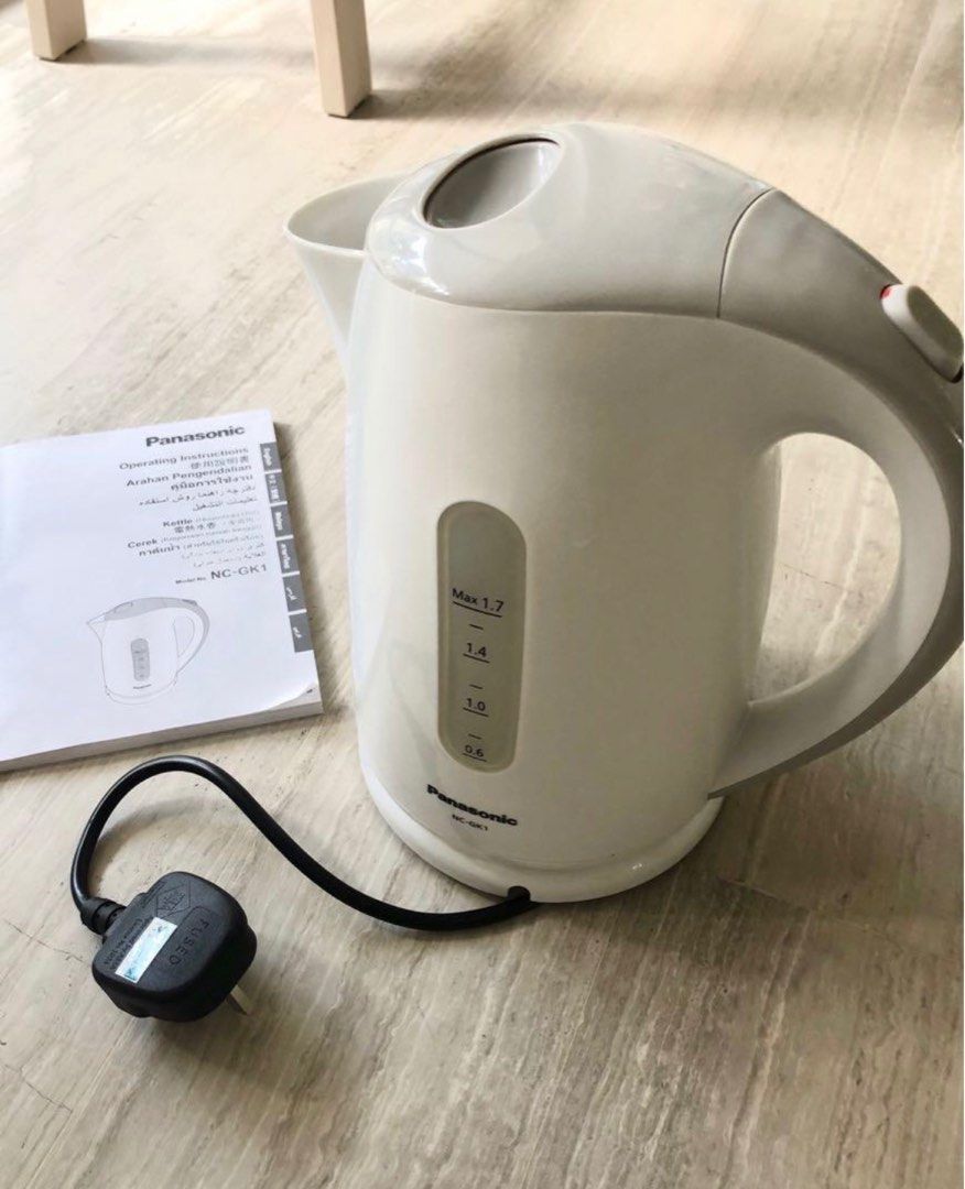 Panasonic Electric Kettle 1.7 L NCGK1, TV & Home Appliances, Kitchen