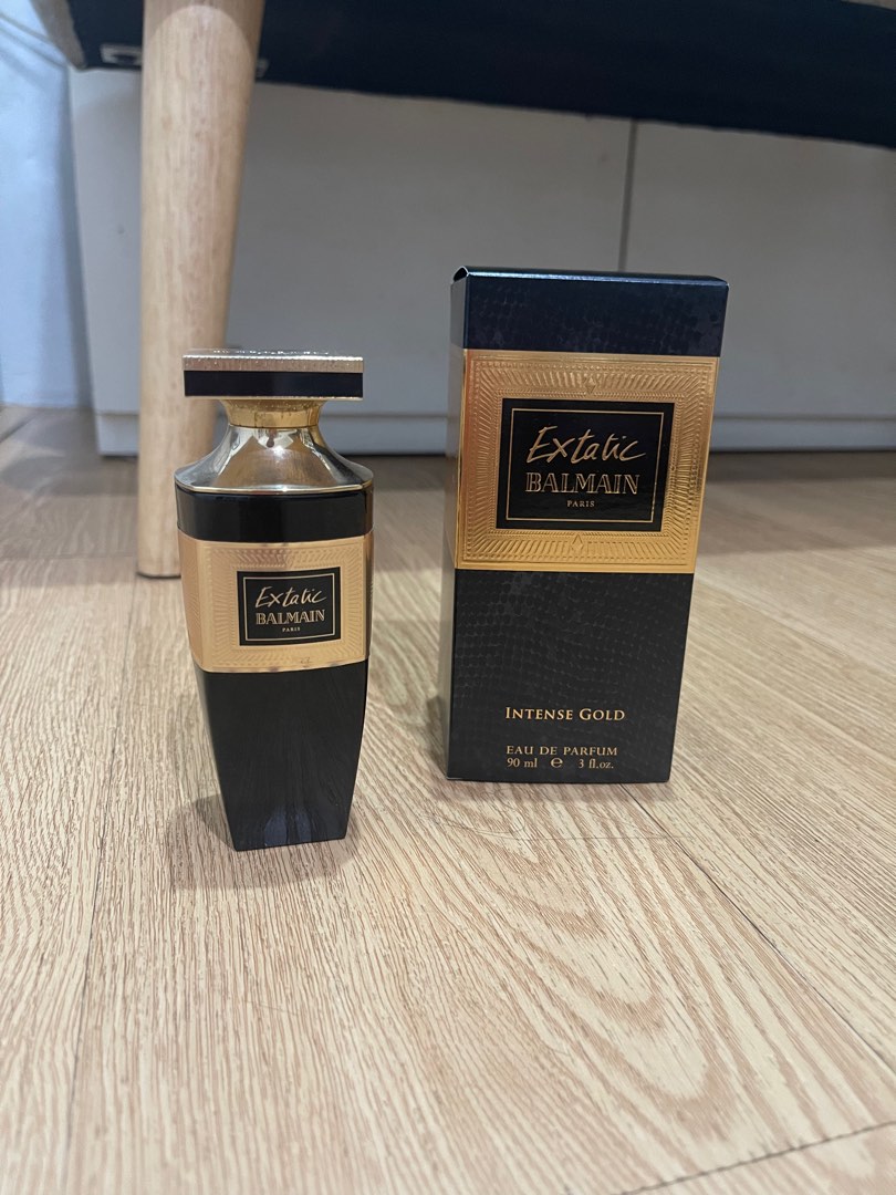 Parfum extatic balmain intense gold Kesehatan Kecantikan