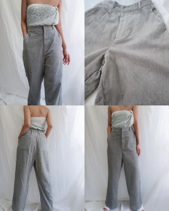Pastel corduroy pants on Carousell