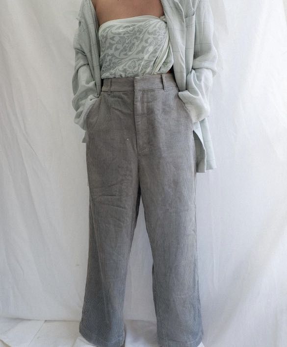 Pastel corduroy pants on Carousell