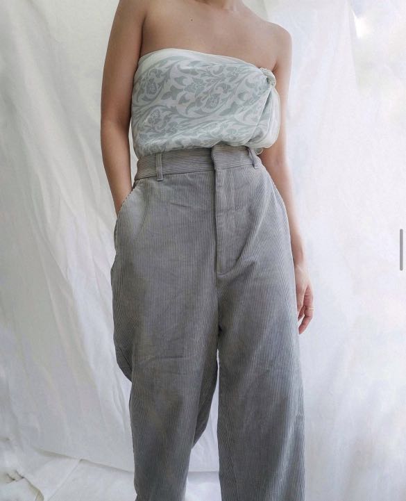 Pastel corduroy pants on Carousell
