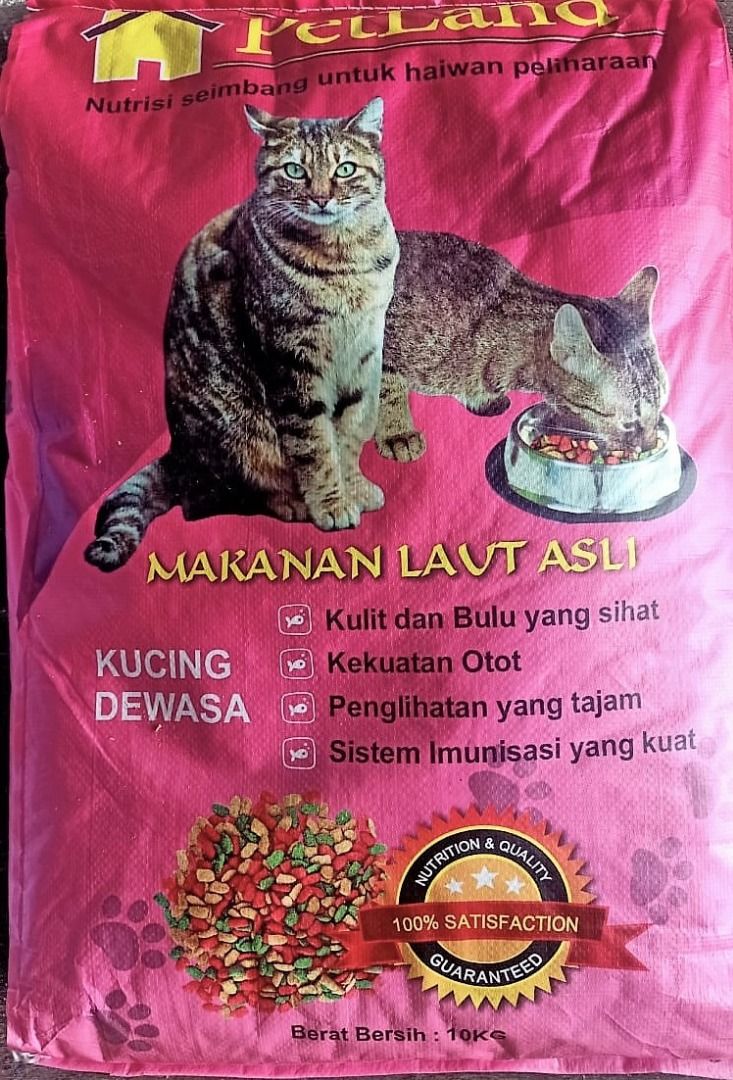 Petland 10Kg Dry Cat Food Tuna Chicken Ocean Makanan Kucing