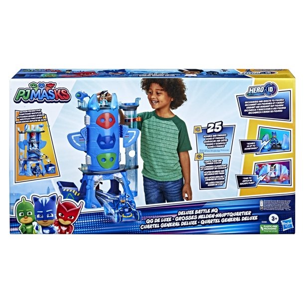 PJ Masks Deluxe Battle HQ Playset with Lights and Sounds, 2 Action