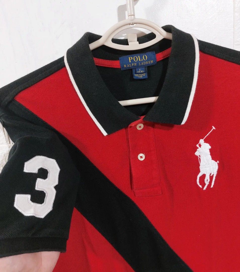 Black and red ralph lauren polo shirt outlet